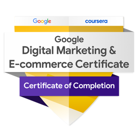 Iana Dixon's google Digital Marketing & E-commerce Certificate