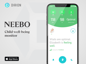 Creation and support of an app for monitoring the sleep of a newborn.