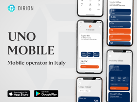 Creation and support of the Italian mobile operator application.