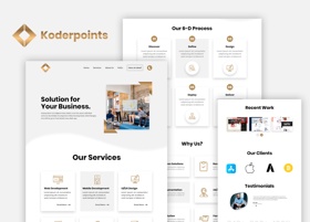 Design for IT company KodersPoint