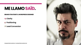 My name is Saïd, and I'll be your brand strategist.