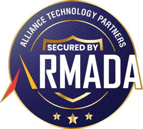 Armada Seal Confirming your Organization Has implemented cyber security best practice and is protected by the best.