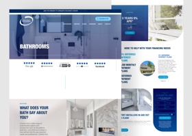 Web Design and Development for Bathroom Remodeling Brand.