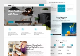 Web Design and Development for Nocci, an eCommerce brand.