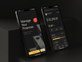 Finance management mobile app. Easily manage your expenses, set goals, and track your progress. Start your journey towards financial freedom!