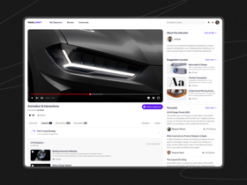 E-Learning Platform Website Design. Visualcraft features interactive and well-thought-out courses, real-world design challenges, and a community.