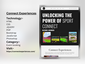 Connect Experiences offers premium travel and event experiences, providing curated adventures, luxury stays, and exclusive activities worldwide.