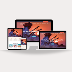 Epic Tours India Website Contains Booking Functionality, Client Dashboard, Responsiveness and On page SEO