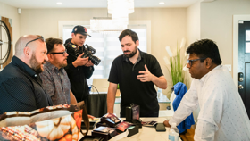 Our team working with Ozlo Sleep to capture footage of their founding crew for a founder documentary launched with their Kickstarter campaign in 2023.