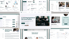 Web design for Online learning platform for college and university students