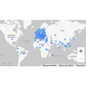 Geographic overview from a Looker Studio report