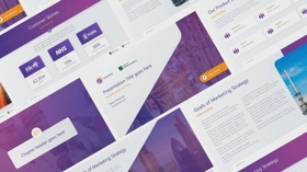 PowerPoint template slides for software company