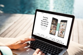 landing page for on-demand services and products