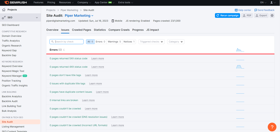 Our SEMRush site audit shows zero errors