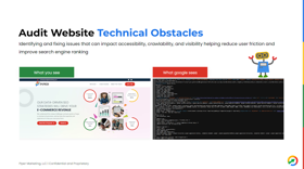 SEO audit reducing user friction and removing technical obstacles