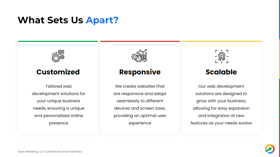 What sets our web development apart