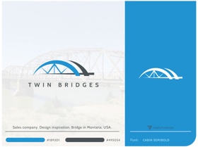 Twin Bridges Logo Design Concept
