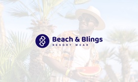 Beach & Blings Resort Wear Logo Design