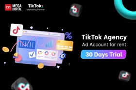 Mega Digital's TikTok Agency Account for rent