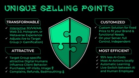 You can find detailed information about our unique selling points in the "Summary" section on our landing page: https://avataris.io/chatbot.