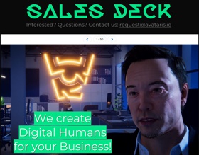 Browse through our sales deck for a visually guided slideshow showcasing what we can do for you and why our AI employees are so unique.