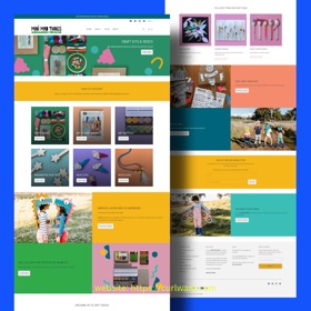 Art supplies WordPress website design