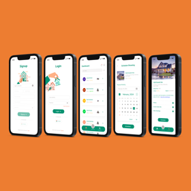 Mockups for PWA Real Estate app development.