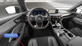 This is the interior of a car located in the Car Showroom that you can see in VR.