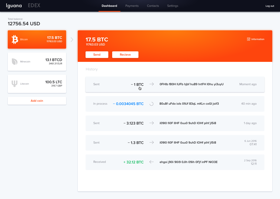 Multi-currency wallet with full and lite (no blockchain) nodes supporting tokens and cryptocurrencies. Product Design and Development. Web & Mobile