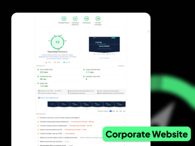 We have optimized the corporate website on all criteria and it is in the green zone of Google Page Speed.