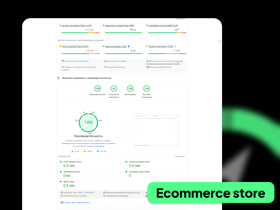 We have optimized the online store on all criteria and it is in the green zone of Google Page Speed.