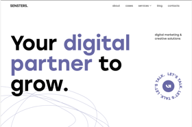 Sensters – one-time project for marketing and SMM agency.