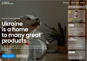 We are Webflow partner SpendWithUkraine – NGO from Ukraine, that lists 220+ Ukrainian businesses