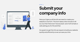 Step 3 - Submit your company info