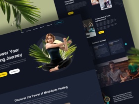 Yoga Meditation Landing Page: Create a serene and user-friendly website for a yoga studio. Emphasize tranquility through a calming color palette.