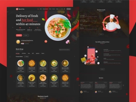 Restaurant Landing page : Elevate the dining experience online, seamlessly integrating menus, reservations, and ambience to leave a lasting impression