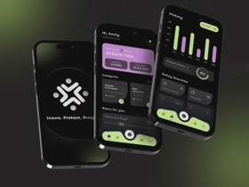 Insurance Mobile App UI : Integrate intuitive features for policy management, claims processing, and instant support, ensuring users feel confident.