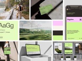 Brand Identity Design for Hogrene — Swedish tech industrial investment company focusing on clean energy and industrial innovation.