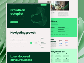 Growth Society website design and development in Framer. 