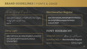 We'll help you choose the perfect typography for your brand's personality and identity. 