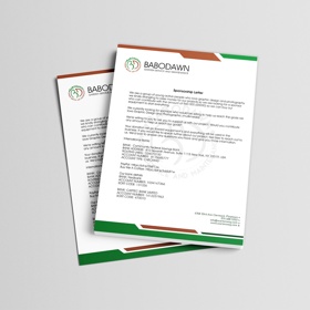 Letterhead Design by Warten Weg