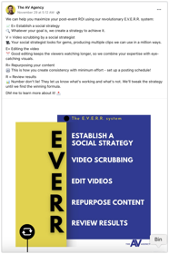 A post for The AV Agency.
