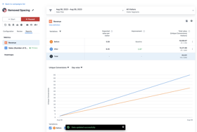 Removed Spacing Test Generates 5000$ Additional Revenue.

Book a call to discuss: https://calendly.com/payafterservices/free-call