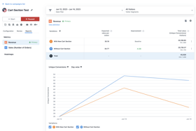Cart Section Test 5000$ additional increase in revenue.

Book a call to discuss: https://calendly.com/payafterservices/free-call
