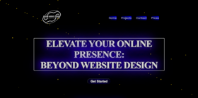 Beyond Website Design Homepage. A medium-tier website