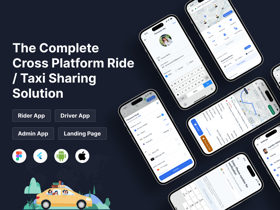 Fully customizable and scalable Taxi/Ride-sharing application