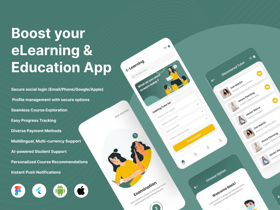 e-Learning App | Education App | School App| LMS | AI-Based eLearning App