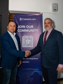 Our CEO with a client listed in Coinstore CEX (Tier 2 and top 30 worldwide according to Coingecko)