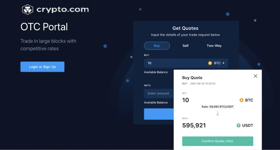 Crypto.com OTC Portal