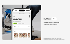 Sneaker cleaning & restoration web service